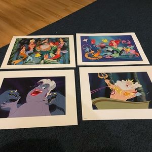 Little mermaid lithographs